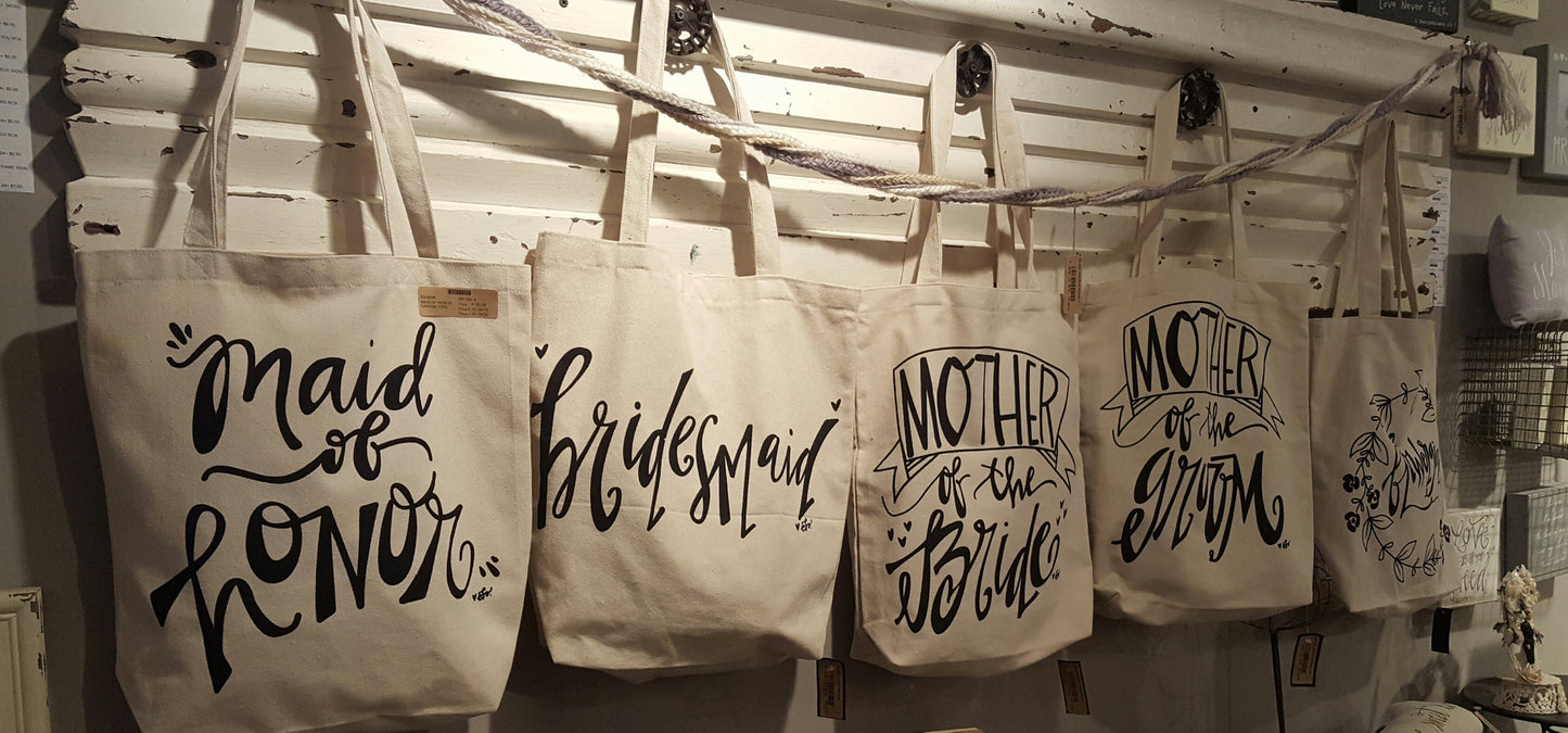 Canvas Mother of the Groom Tote