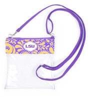 LSU Tigers, Louisiana State Womens Stadium Approved Crossbody Bag
