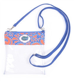 University of Florida Gators Women's Stadium Approved Clear Crossbody